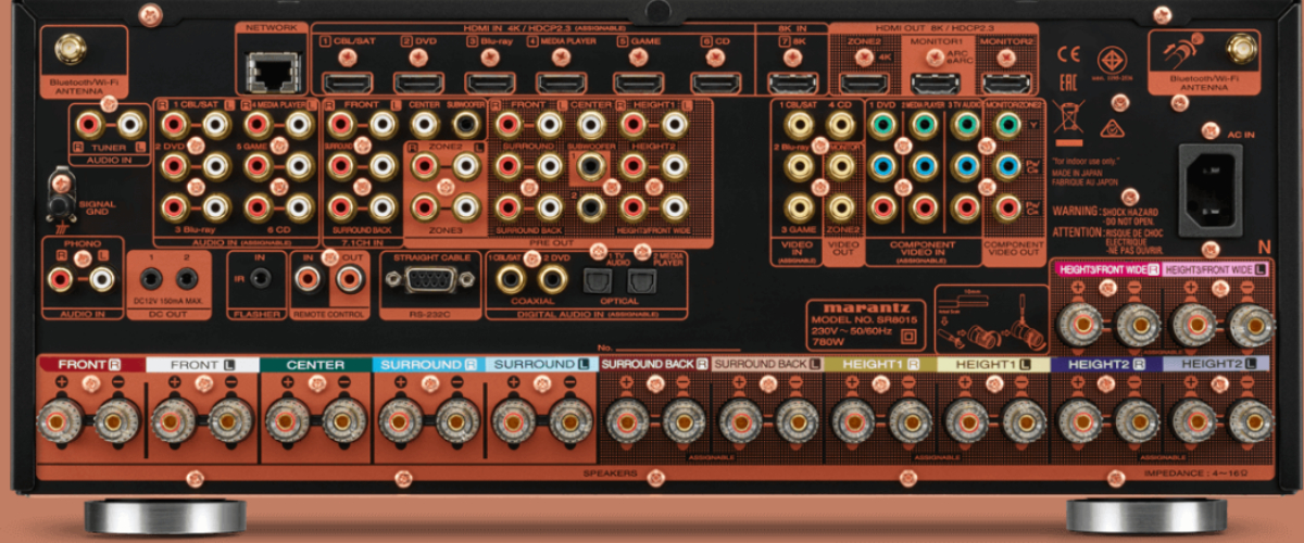 Inputs and outputs of receiver