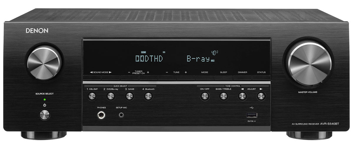 best budget AV receiver Denon AVR-S570BT