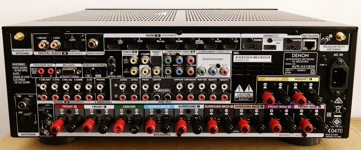 the main components of AV receiver