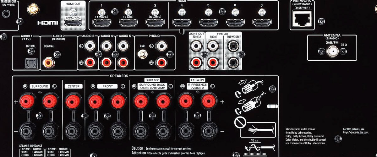 what are pre-outs on an AV receiver