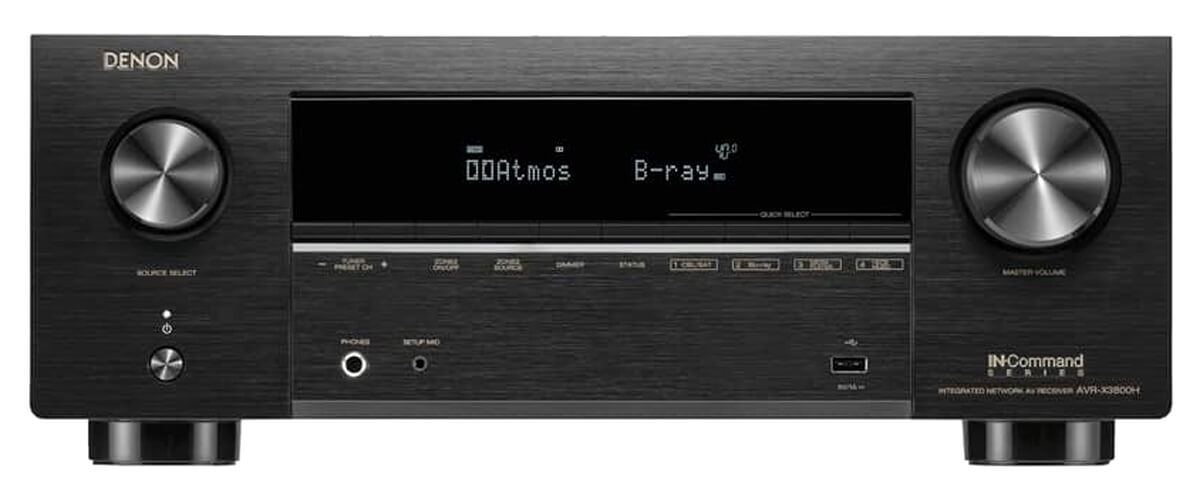 Denon AVR-X3800H audio and video features